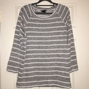 Stitch Fix 3/4 Sleeve Striped Sweater